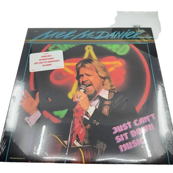 Capitol Records Mel McDaniel – Just Can't Sit Down Music - Vinyl Records NEW0813 - Picture 1 of 7